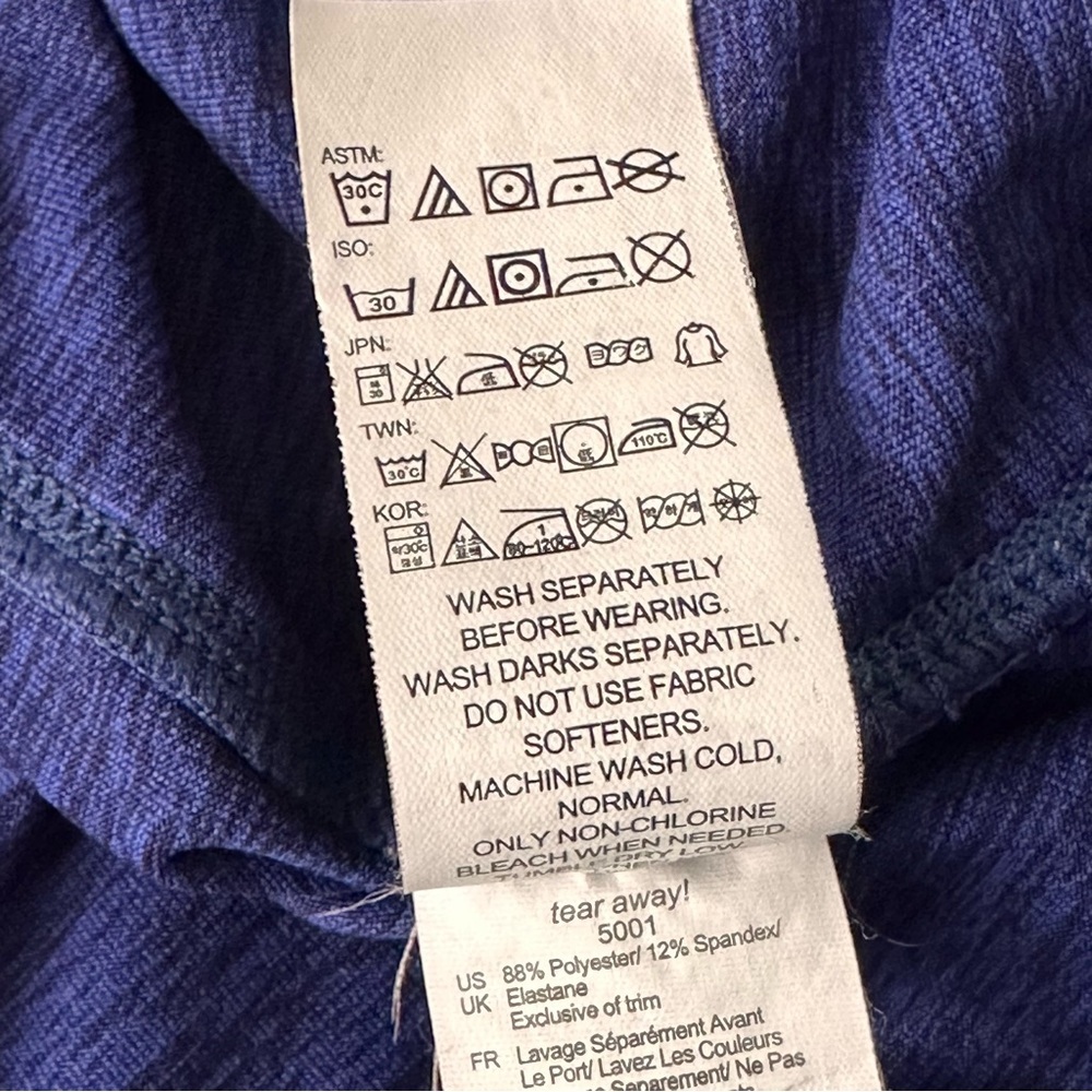 BROOKS Run Happy‎ Men’s Half Zip Running Shirt Blue Performance Pullover Large - Picture 12 of 14